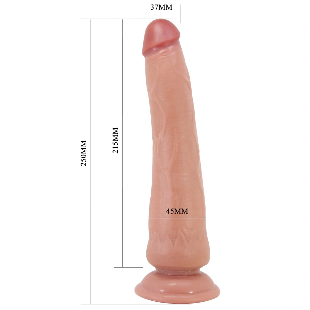 Dildo Pretty Love Tiemeyer, TPR Sliding, Maro, 25 cm, #5, Erotic24.ro