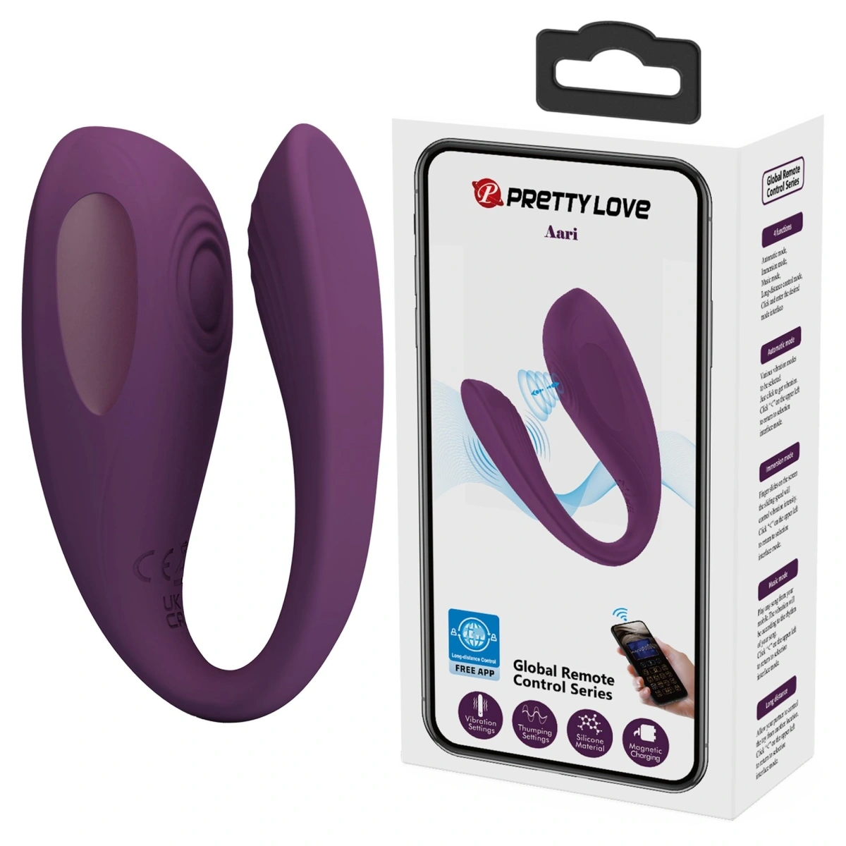 Ou Vibrator Aari, Bluetooth Control Free in SexShop KUR Romania