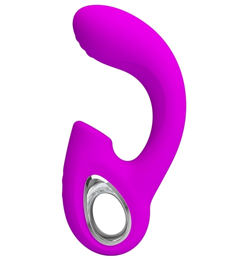 Vibrator Sibel, 10 Moduri Vibratii, 10 Moduri Tapare, Silicon, USB, Mov, 15.5 cm, #2, Erotic24.ro