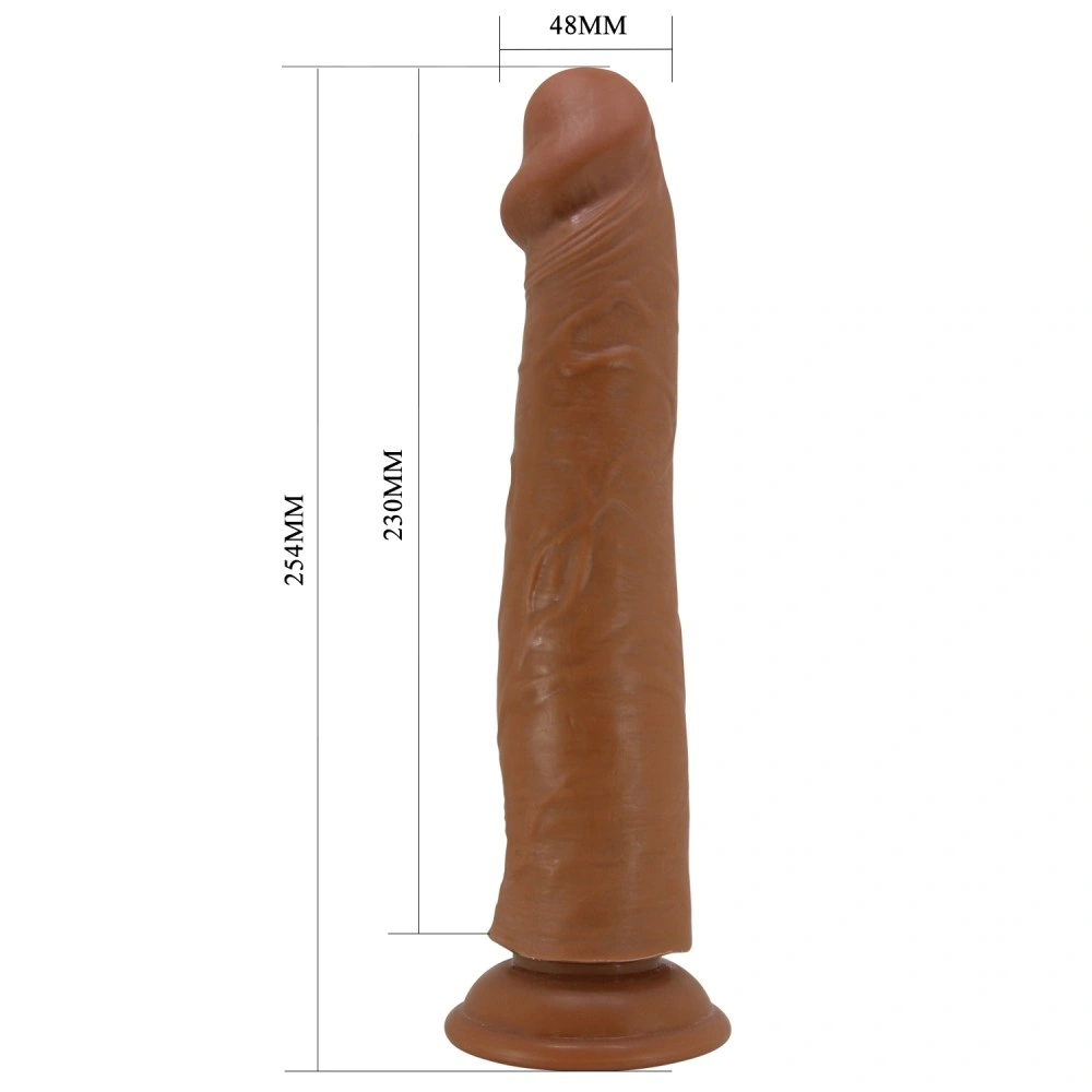 Dildo Pretty Love Sharife, Bendable, TPR Sliding, Maro, 25.4 cm, #4, Erotic24.ro