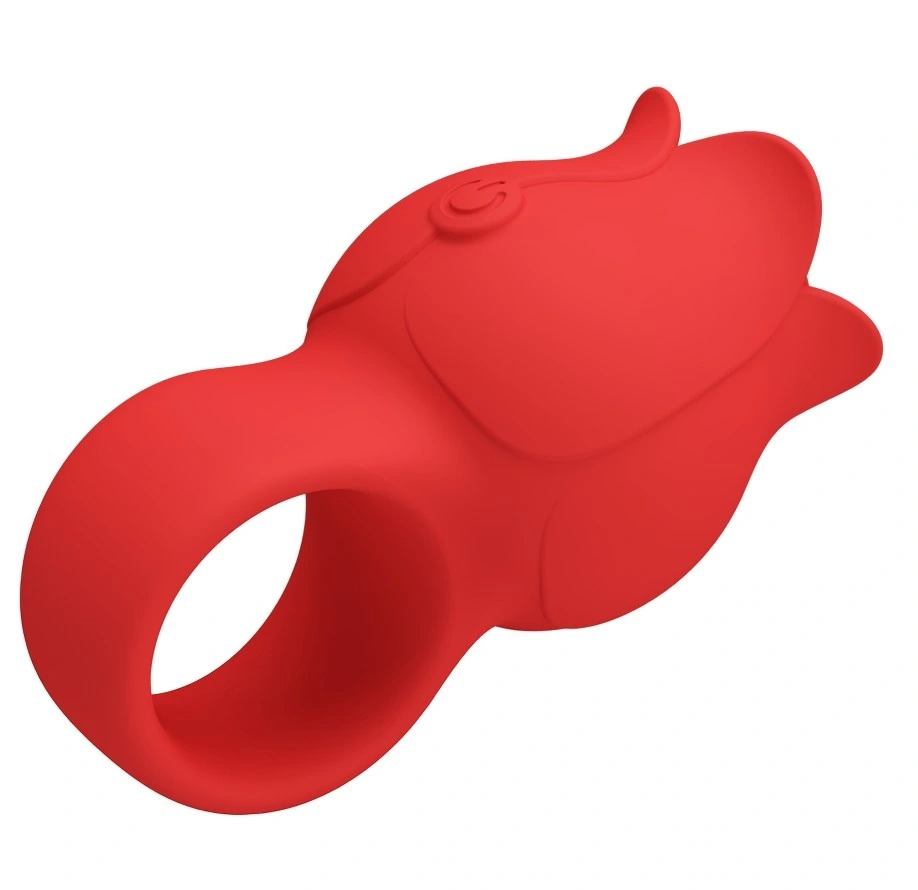 Mini Vibrator Jae, 10 Moduri Vibratii, Silicon, Incarcare Magnetica, Rosu, Nr. 5, Erotic24.ro