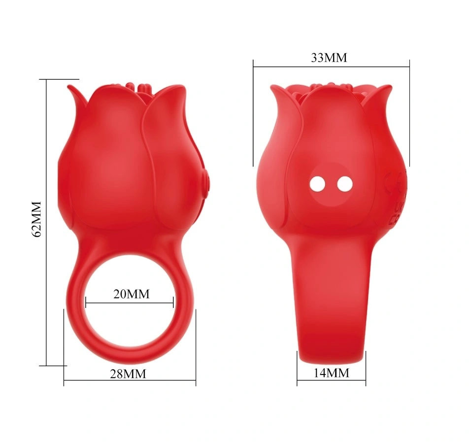 Mini Vibrator Jae, 10 Moduri Vibratii, Silicon, Incarcare Magnetica, Rosu, Nr. 9, Erotic24.ro