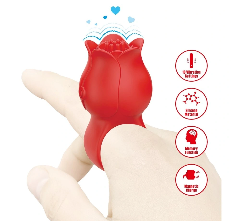 Jucarii Sexuale - Mini Vibrator Jae, 10 Moduri Vibratii, Silicon, Incarcare Magnetica, Rosu, Erotic24.ro