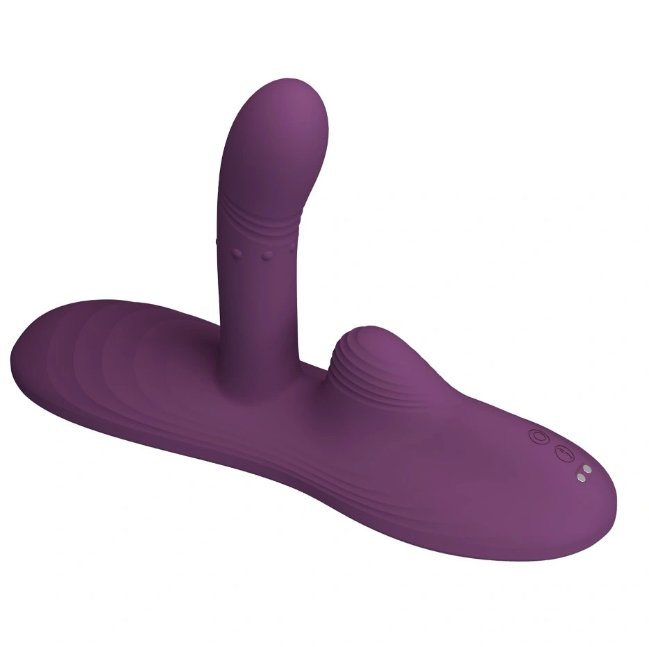 Vibrator Luka Sit-Down Pad cu Incalzire, 5 Moduri Vibratii, Bile Stimulatoare, Silicon, USB, Mov, #4, Erotic24.ro