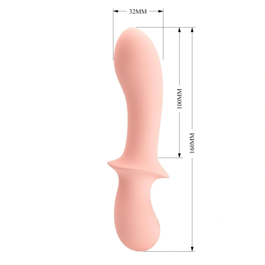 Vibrator Abigal, 10 Moduri Vibratii, Silicon, USB, Roz, 16 cm, Nr. 6, Erotic24.ro