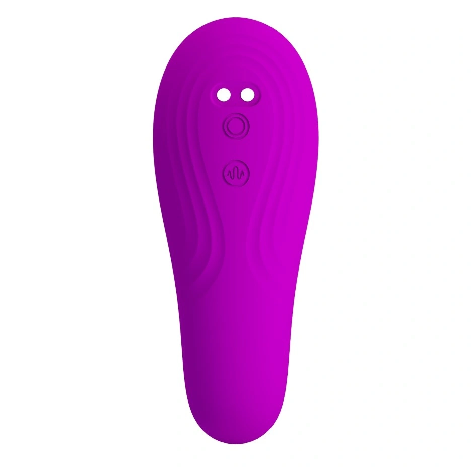 Stimulator Dublu Nauty, 10 Moduri Vibratii, 7 Moduri Tapare, Silicon, USB Magnetic, Mov, #5, Erotic24.ro