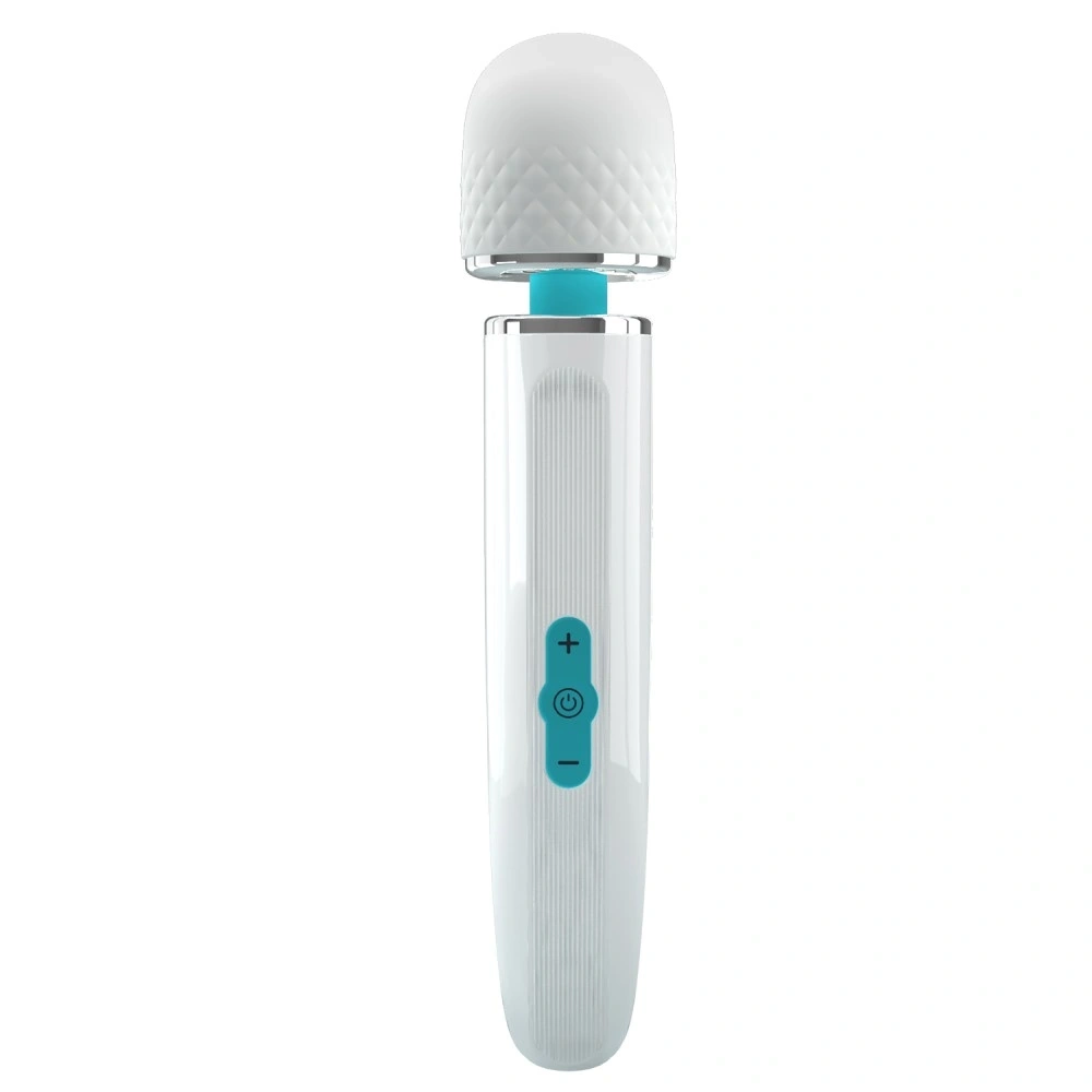 Vibrator Masaj Pretty Love Aylins, 7 Moduri Vibratii, 5 Viteze, Silicon, USB, Alb/Albastru, 24 cm, #8, Erotic24.ro