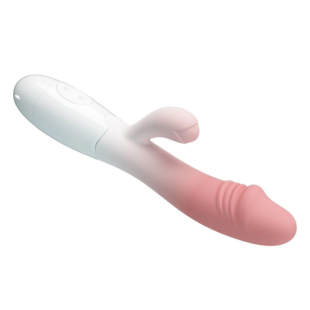 Vibrator Iepuras Snappy, 30 Moduri Vibratii, Silicon, Roz/Alb, 19 cm, Nr. 5, Erotic24.ro