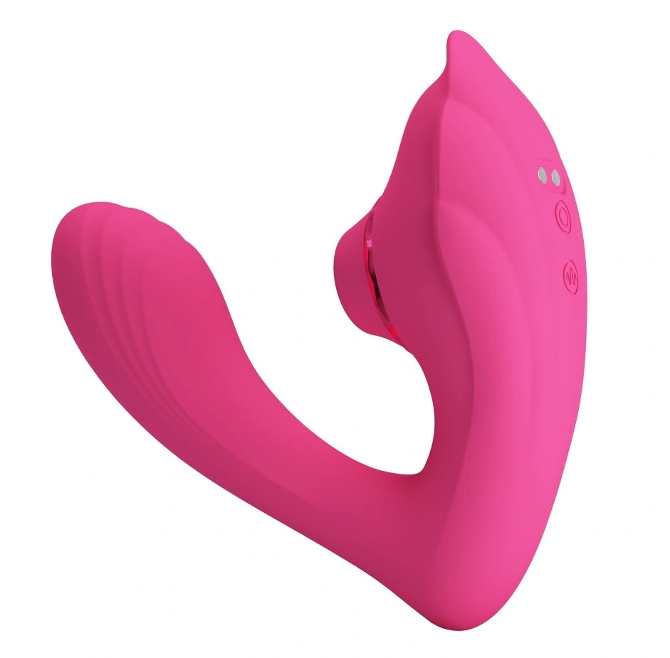 Stimulator Dublu Nemo, 10 Moduri Vibratii, 7 Moduri Tapare, Silicon, USB Magnetic, Roz, #4, Erotic24.ro