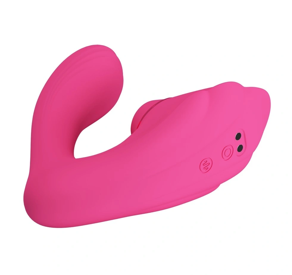 Stimulator Dublu Nemo, 10 Moduri Vibratii, 7 Moduri Tapare, Silicon, USB Magnetic, Roz, #7, Erotic24.ro