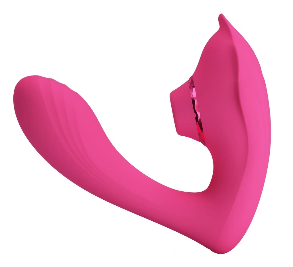 Stimulator Dublu Nemo, 10 Moduri Vibratii, 7 Moduri Tapare, Silicon, USB Magnetic, Roz, #3, Erotic24.ro
