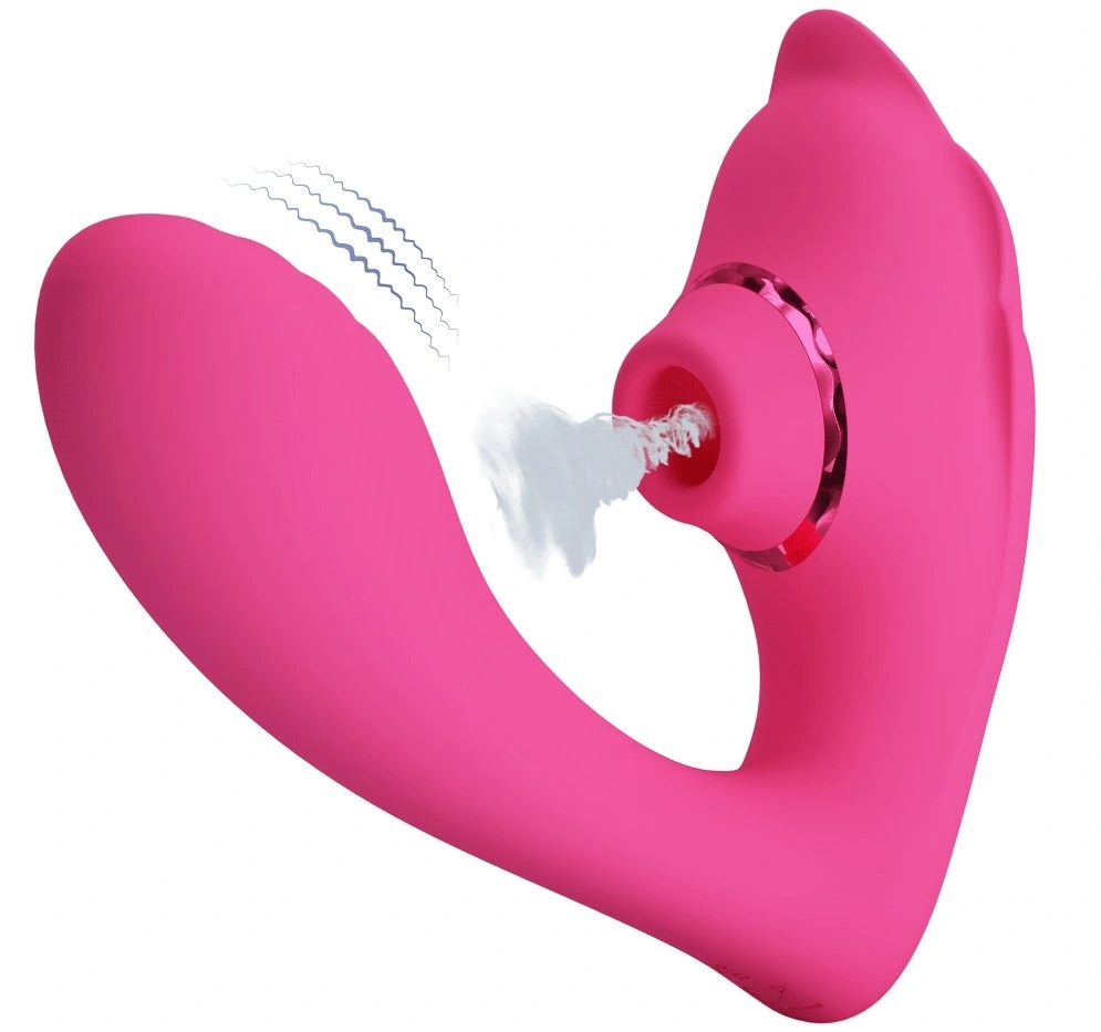 Jucarii Sexuale - Stimulator Dublu Nemo, 10 Moduri Vibratii, 7 Moduri Tapare, Silicon, USB Magnetic, Roz, Erotic24.ro