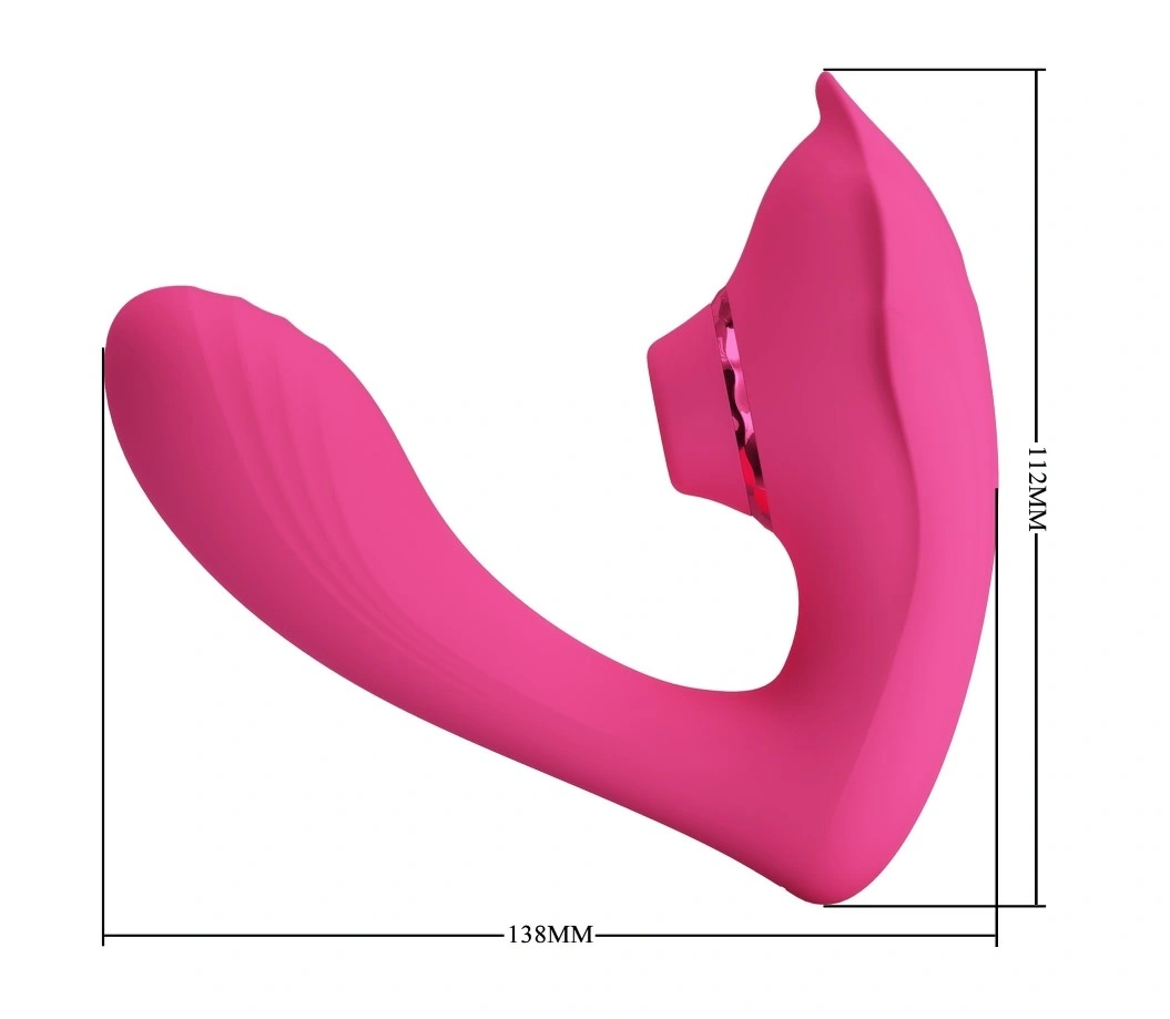 Stimulator Dublu Nemo, 10 Moduri Vibratii, 7 Moduri Tapare, Silicon, USB Magnetic, Roz, #9, Erotic24.ro