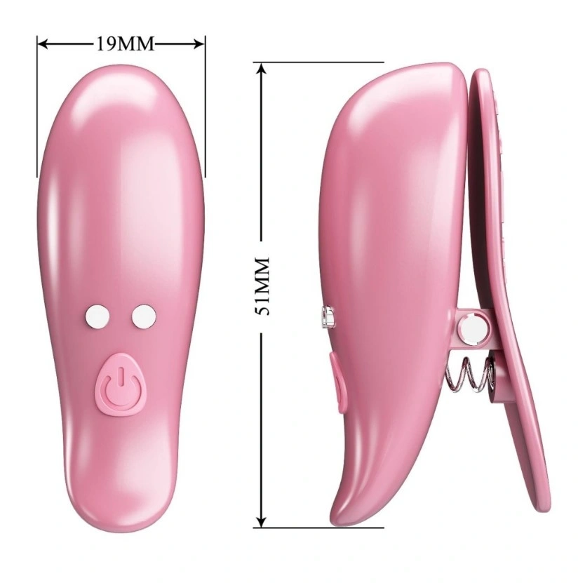 Clame de Sfarcuri Cayley, Remote Control, 10 Moduri Vibratii, USB Magnetic, Roz, #5, Erotic24.ro