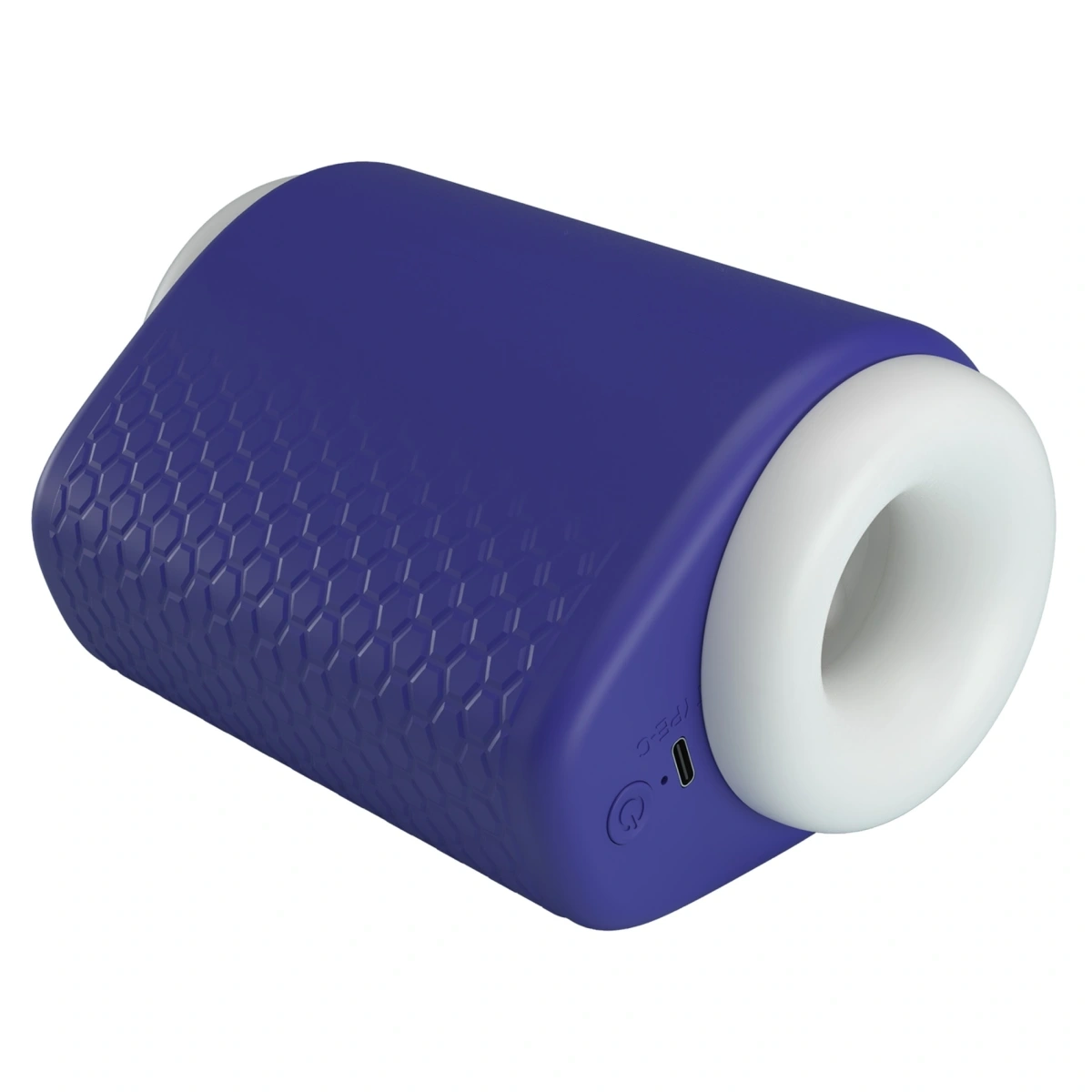 Masturbator Dj Lady 5 Moduri Vibratii, 5 Moduri Suctiune, TPE, USB, Albastru, 15.6 cm, #5, Erotic24.ro