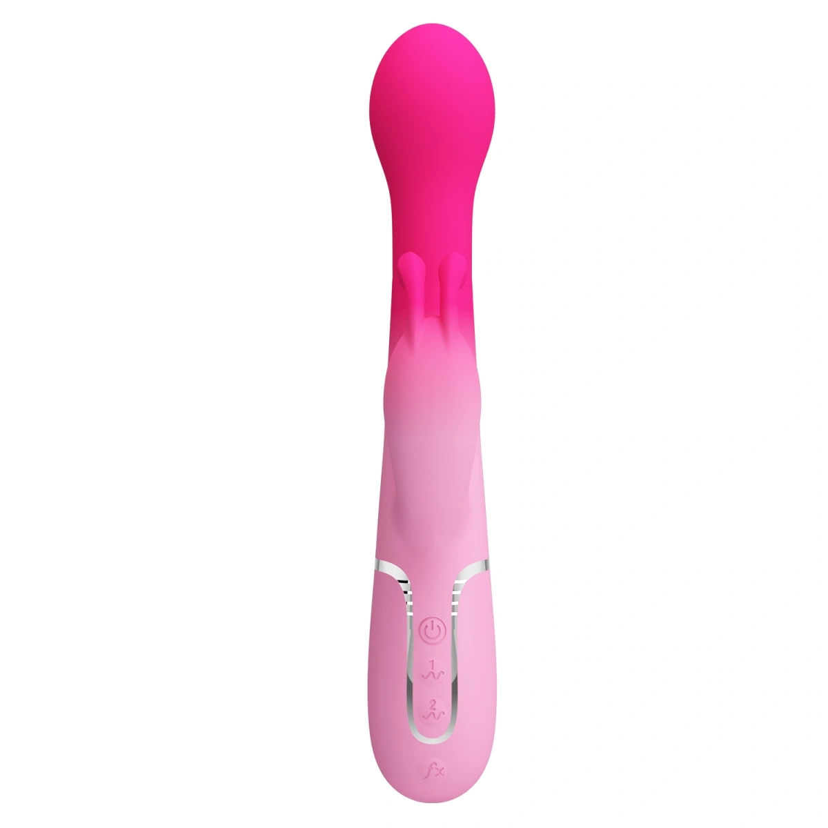 Vibrator Rabbit Dejon, 15 Moduri Stimulatoare, Silicon, USB, Roz, 22.6 cm, #3, Erotic24.ro