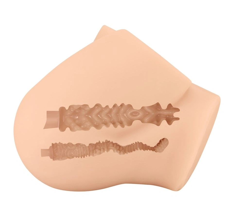 Masturbator Dublu Rolonda Vagin si Anus, TPR Realist, Natural, 1.5 kg, #8, Erotic24.ro