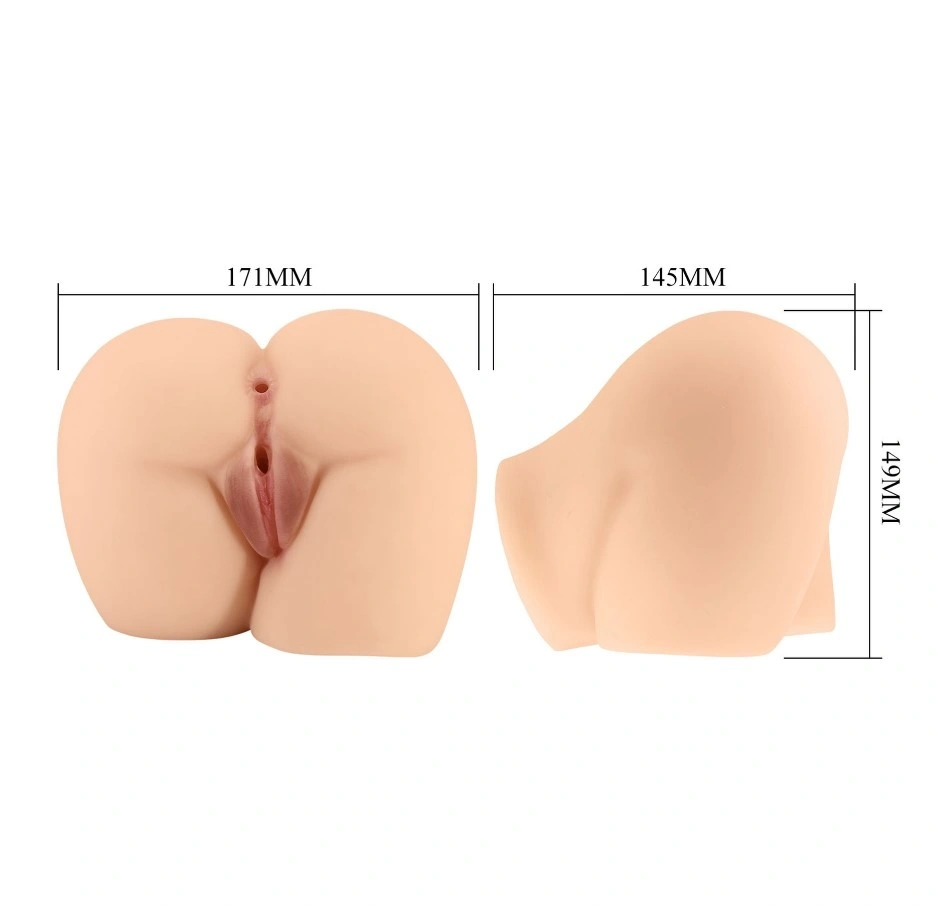 Masturbator Dublu Rolonda Vagin si Anus, TPR Realist, Natural, 1.5 kg, #9, Erotic24.ro