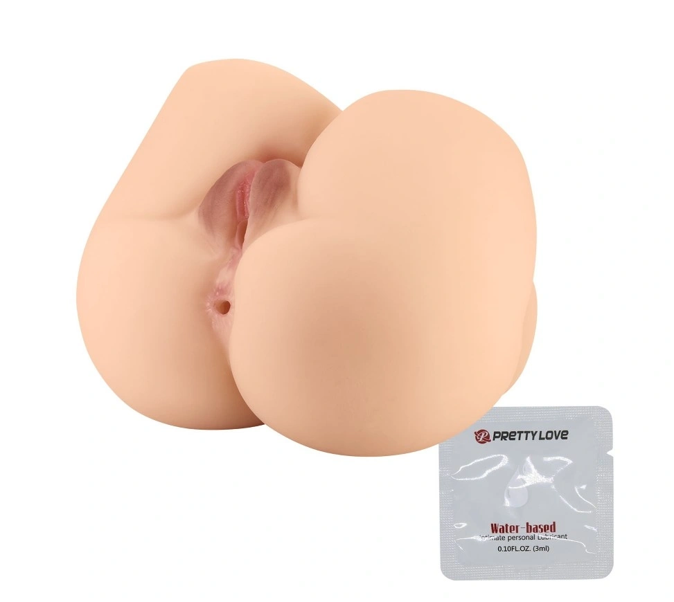 Jucarii Sexuale - Masturbator Dublu Rolonda Vagin si Anus, TPR Realist, Natural, 1.5 kg, Erotic24.ro
