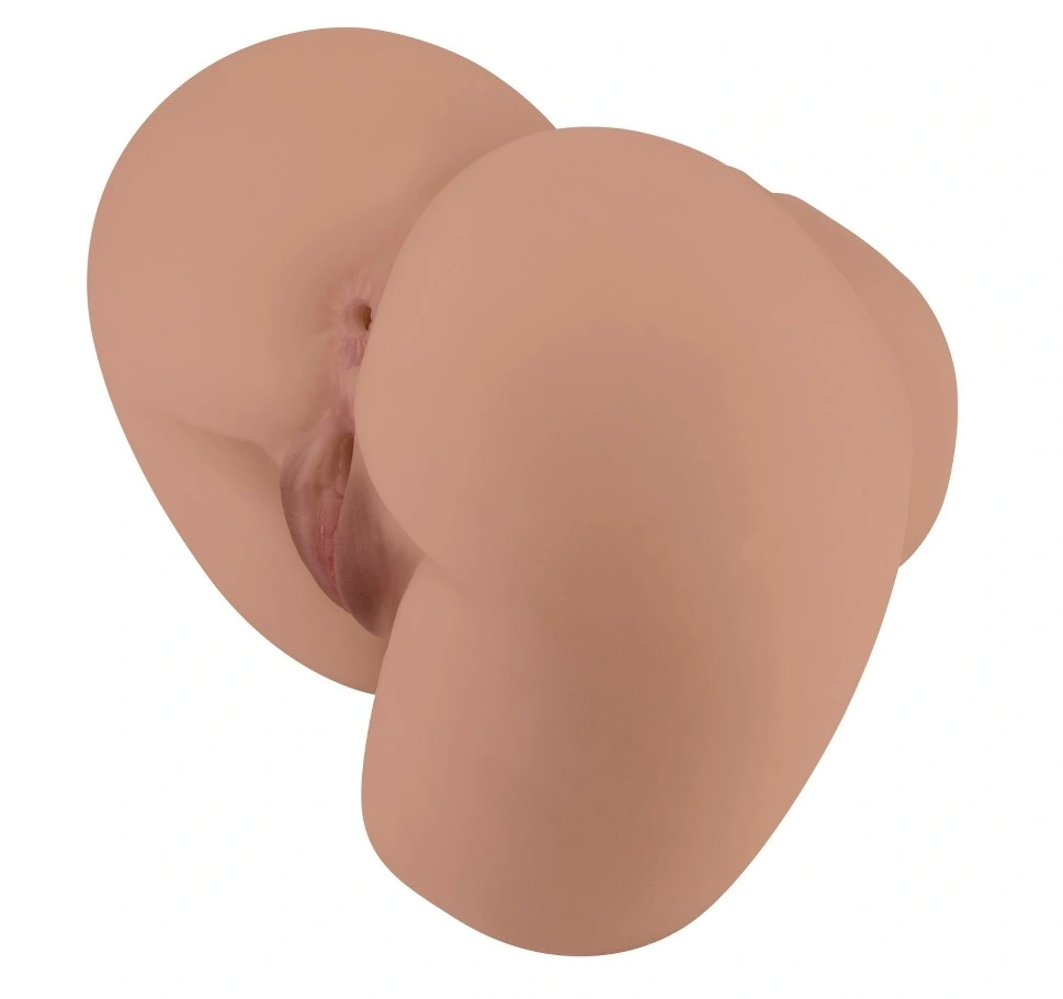 Masturbator Dublu Bernace Vagin si Anus, Ou Vibrator Multispeed, TPR Realist, Natural, 1.5 kg, #4, Erotic24.ro
