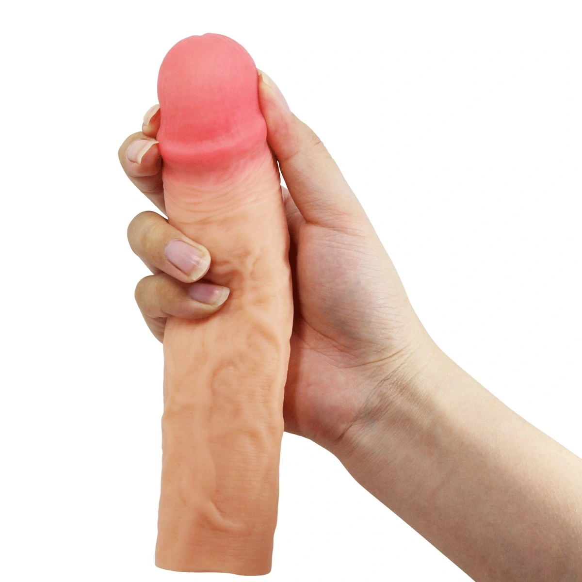 Prelungitor Penis Derek, TPR, Natural, 21.5 cm, #10, Erotic24.ro