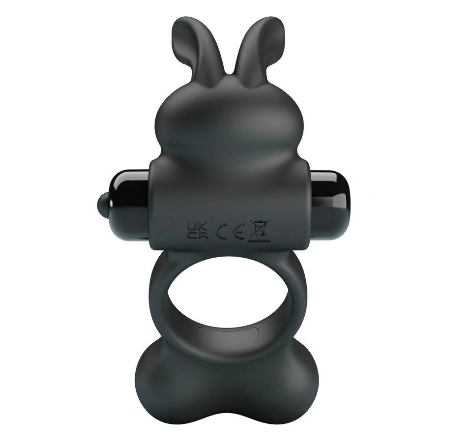 Inel de Penis Yusuf cu Bile cu Greutate, 10 Moduri Vibratii, Silicon, Negru, #3, Erotic24.ro