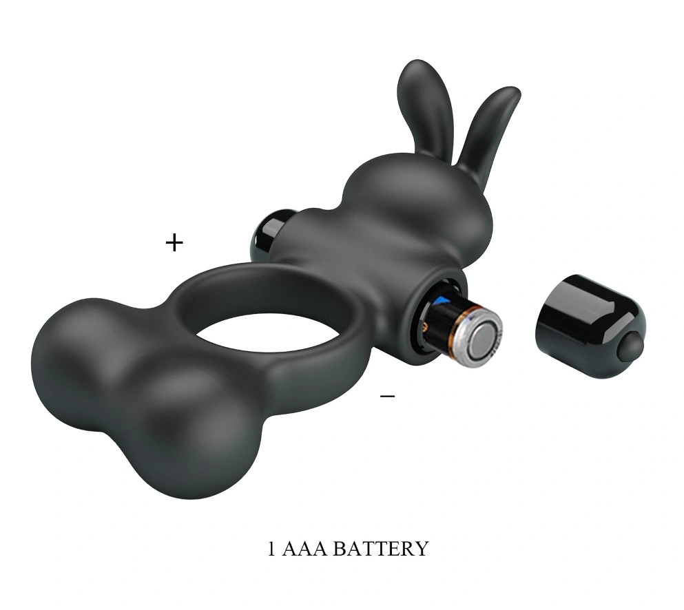 Inel de Penis Yusuf cu Bile cu Greutate, 10 Moduri Vibratii, Silicon, Negru, #9, Erotic24.ro