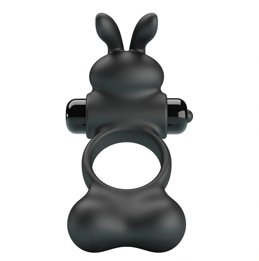 Inel de Penis Yusuf cu Bile cu Greutate, 10 Moduri Vibratii, Silicon, Negru, #2, Erotic24.ro