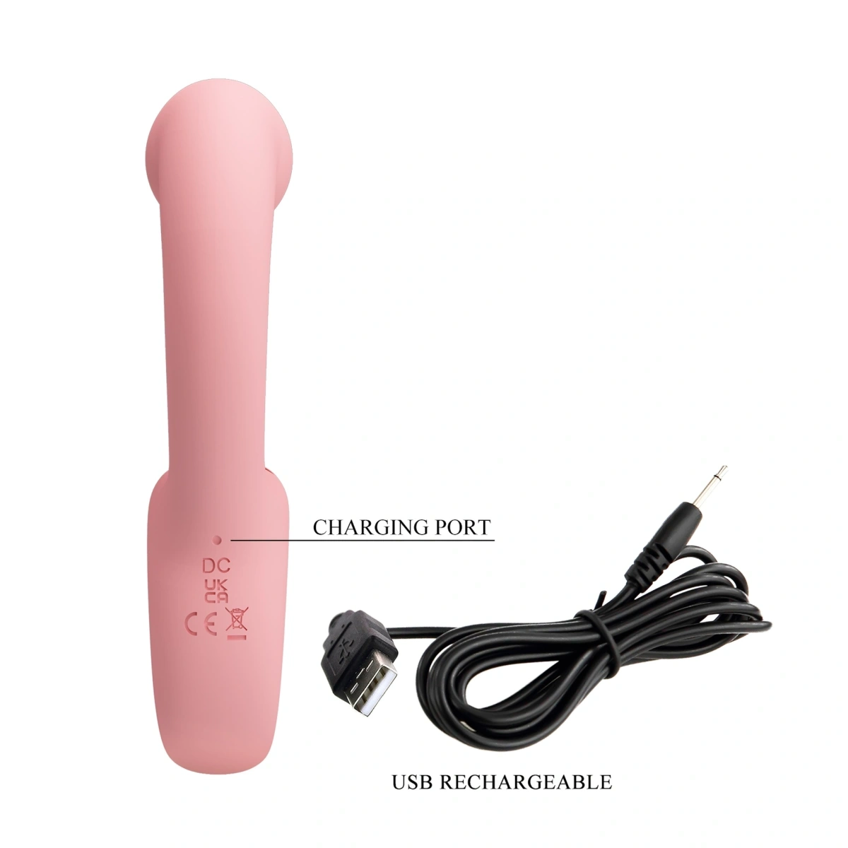 Vibrator Erynnyes, 15 Moduri Stimulatoare, Silicon, USB, Roz, 15.4 cm, #6, Erotic24.ro