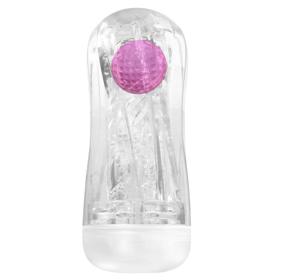 Masturbator Aquaris Structure cu Bila de Intensitate, TPE, Roz, 17 cm, Nr. 3, Erotic24.ro