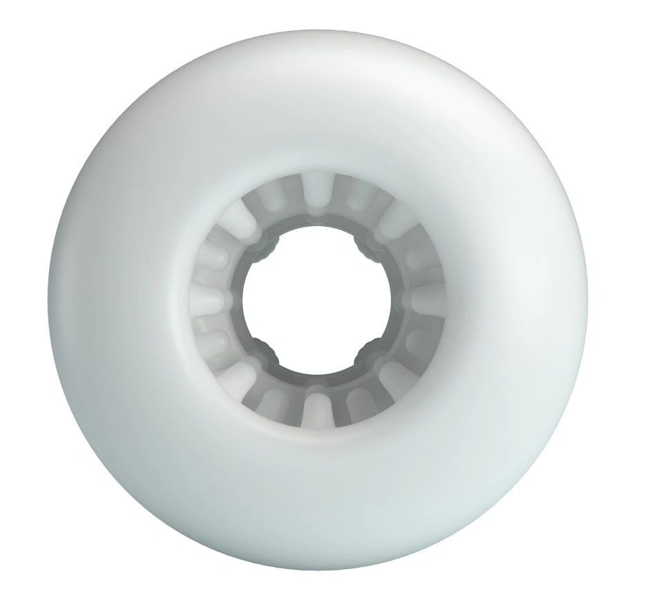 Masturbator Crystle, Interior Striat, Material TPE Super Moale, Alb, #3, Erotic24.ro