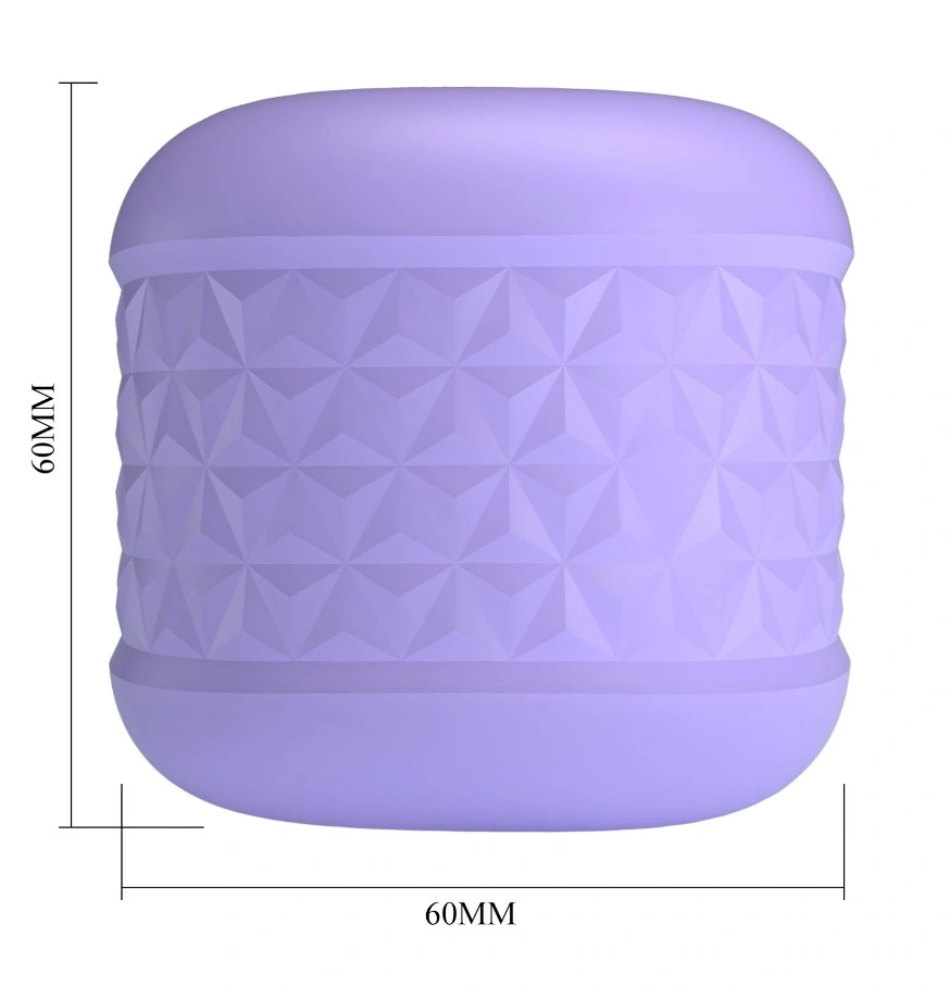 Masturbator Cary, Interior Striat, Material TPE Super Moale, Mov, #5, Erotic24.ro