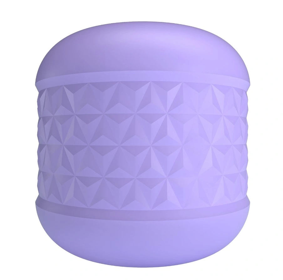 Masturbator Cary, Interior Striat, Material TPE Super Moale, Mov, #2, Erotic24.ro