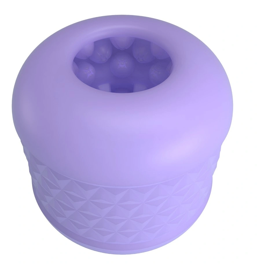 Masturbator Cary, Interior Striat, Material TPE Super Moale, Mov, #6, Erotic24.ro