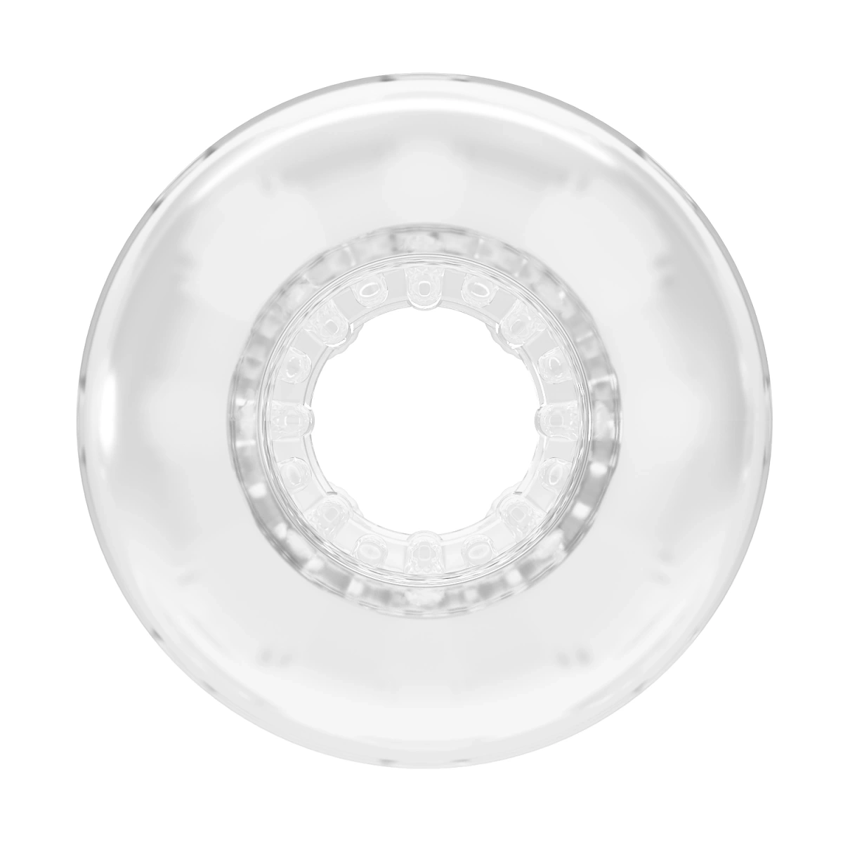 Masturbator Crystle, Super Elastic, TPE Transparent, 6 cm, #3, Erotic24.ro