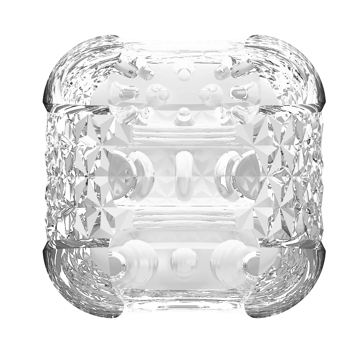 Masturbator Crystle, Super Elastic, TPE Transparent, 6 cm, #4, Erotic24.ro