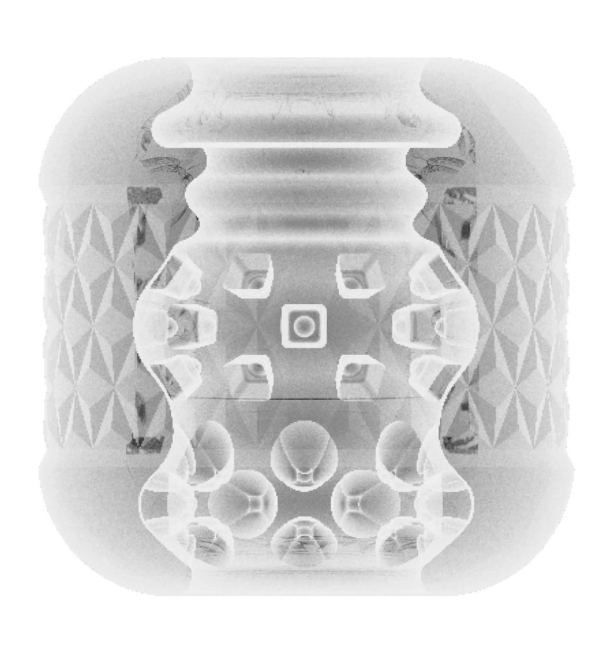 Masturbator Cary, Interior Striat, Material TPE Super Moale, Transparent, #4, Erotic24.ro