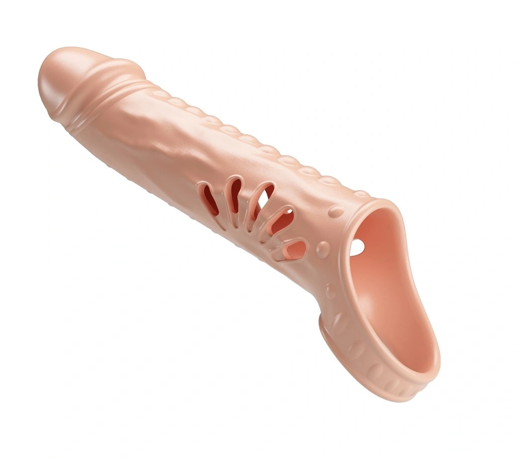 Prelungitor de Penis Rafael +7.5 cm, TPE, Natural, #4, Erotic24.ro