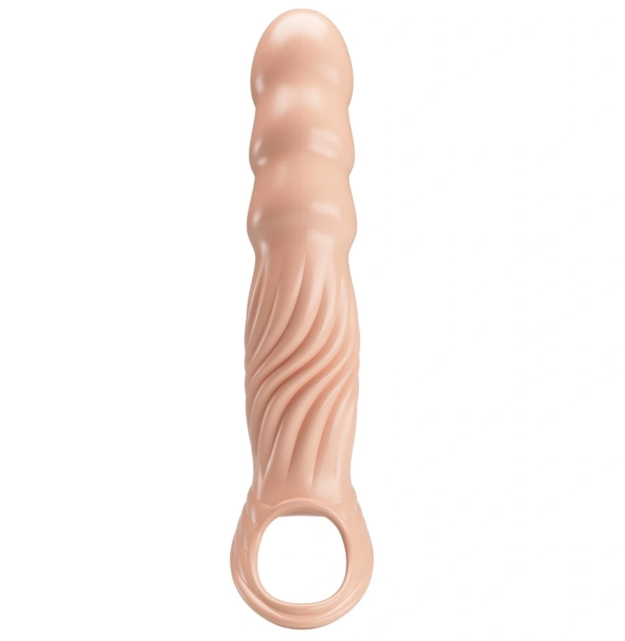 Prelungitor de Penis Hayden+7.5 cm, TPE, Natural, Nr. 2, Erotic24.ro