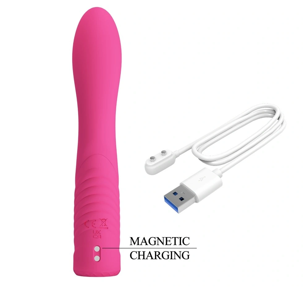 Vibrator Iepuras Elivia, 10 Moduri Vibratii, USB Magnetic, Roz, 17.2 cm, Nr. 6, Erotic24.ro