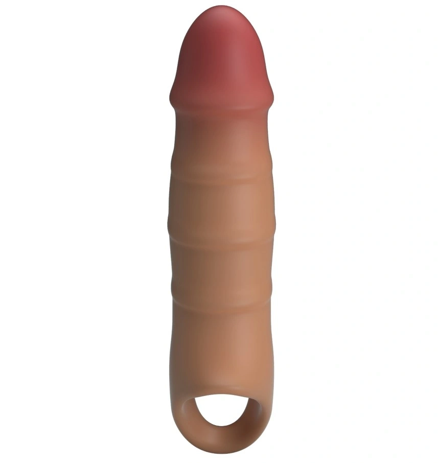 Prelungitor Realist de Penis Darnel +3 cm, TPE, Maro, #4, Erotic24.ro