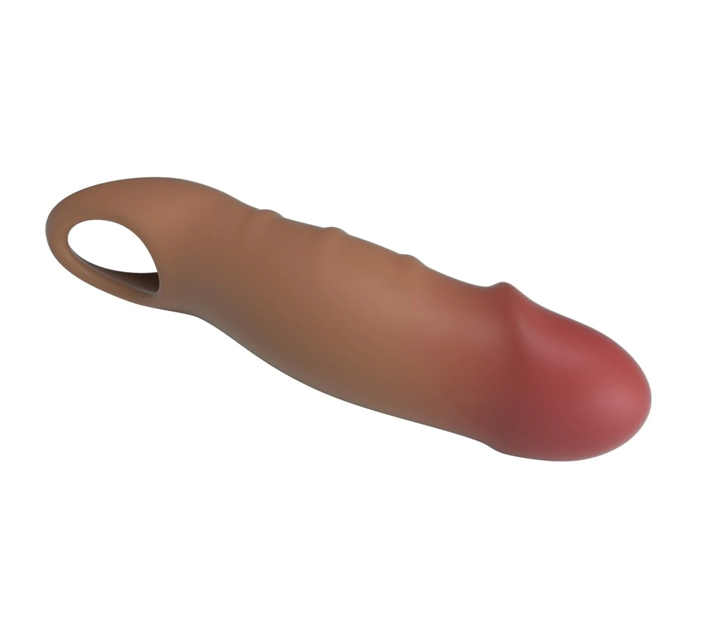 Prelungitor Realist de Penis Darnel +3 cm, TPE, Maro, #8, Erotic24.ro