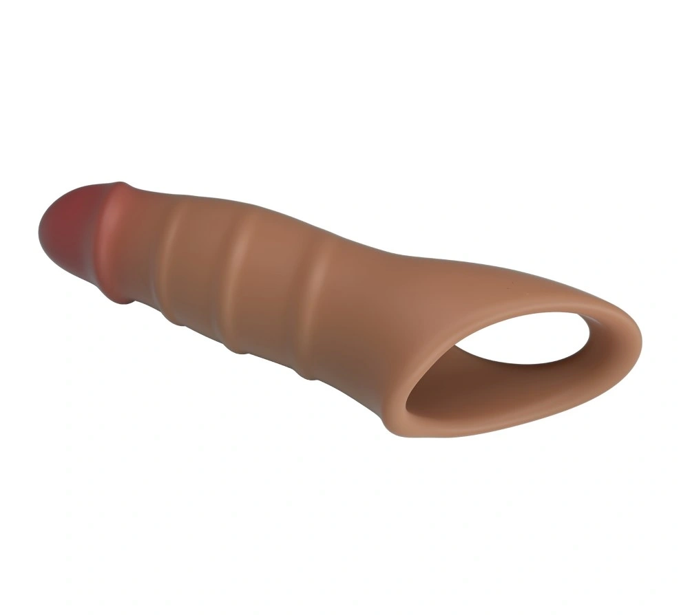Prelungitor Realist de Penis Darnel +3 cm, TPE, Maro, #7, Erotic24.ro