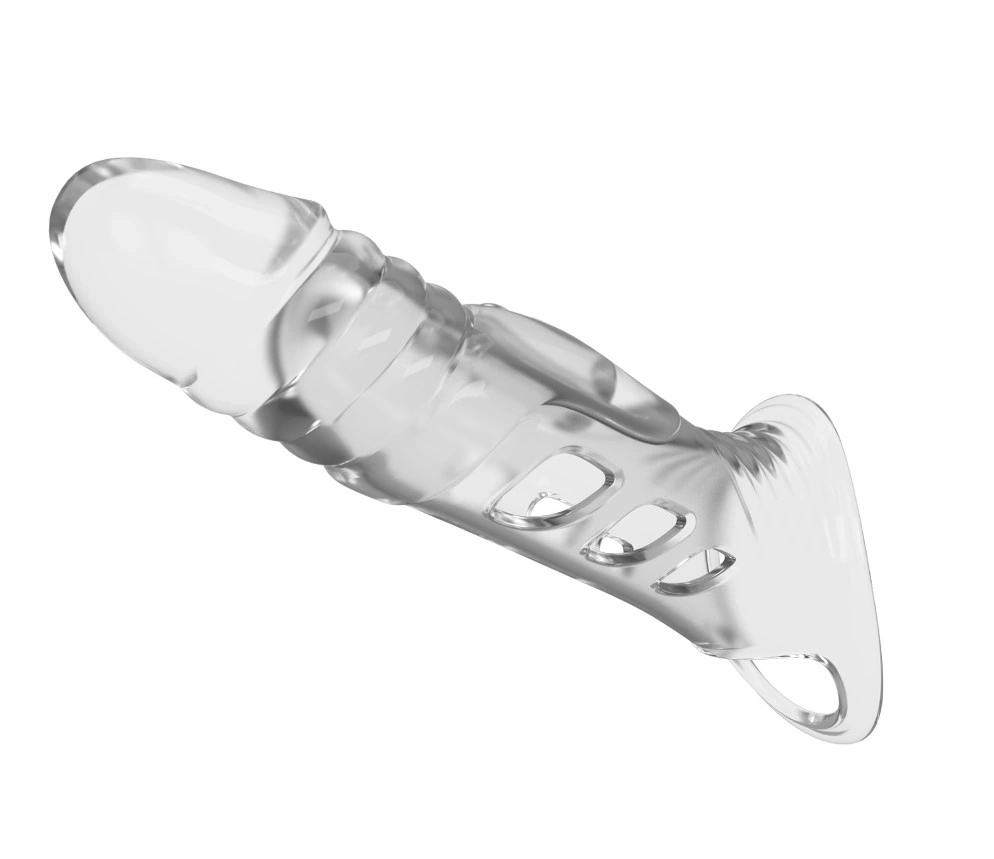 Prelungitor Penis Zac +4 cm, TPE, Transparent, #5, Erotic24.ro
