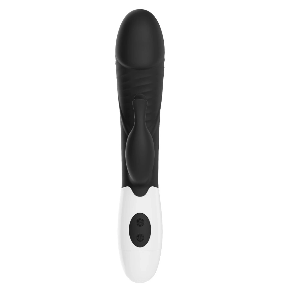 Vibrator Rabbit Rasmussen 30 Moduri Vibratii, Silicon, Negru, 19.8 cm, Nr. 5, Erotic24.ro