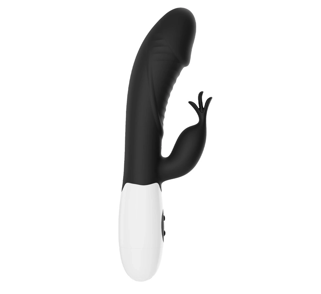 Vibrator Rabbit Rasmussen 30 Moduri Vibratii, Silicon, Negru, 19.8 cm, Nr. 2, Erotic24.ro