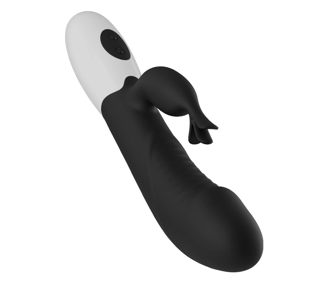 Vibrator Rabbit Rasmussen 30 Moduri Vibratii, Silicon, Negru, 19.8 cm, Nr. 4, Erotic24.ro