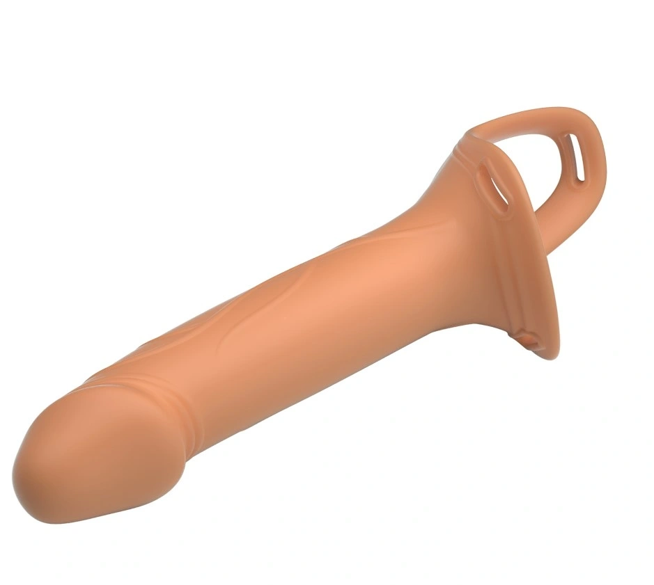 Strap-on Hollow Landon Dildo Realist +4.2 cm, Silicon, Natural, #5, Erotic24.ro