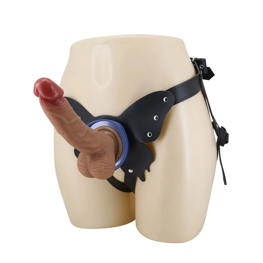 Strap-on Harness Briefs Wells, Fixare cu Ventuza, Dildo din Silicon, Natural, 20.6 cm