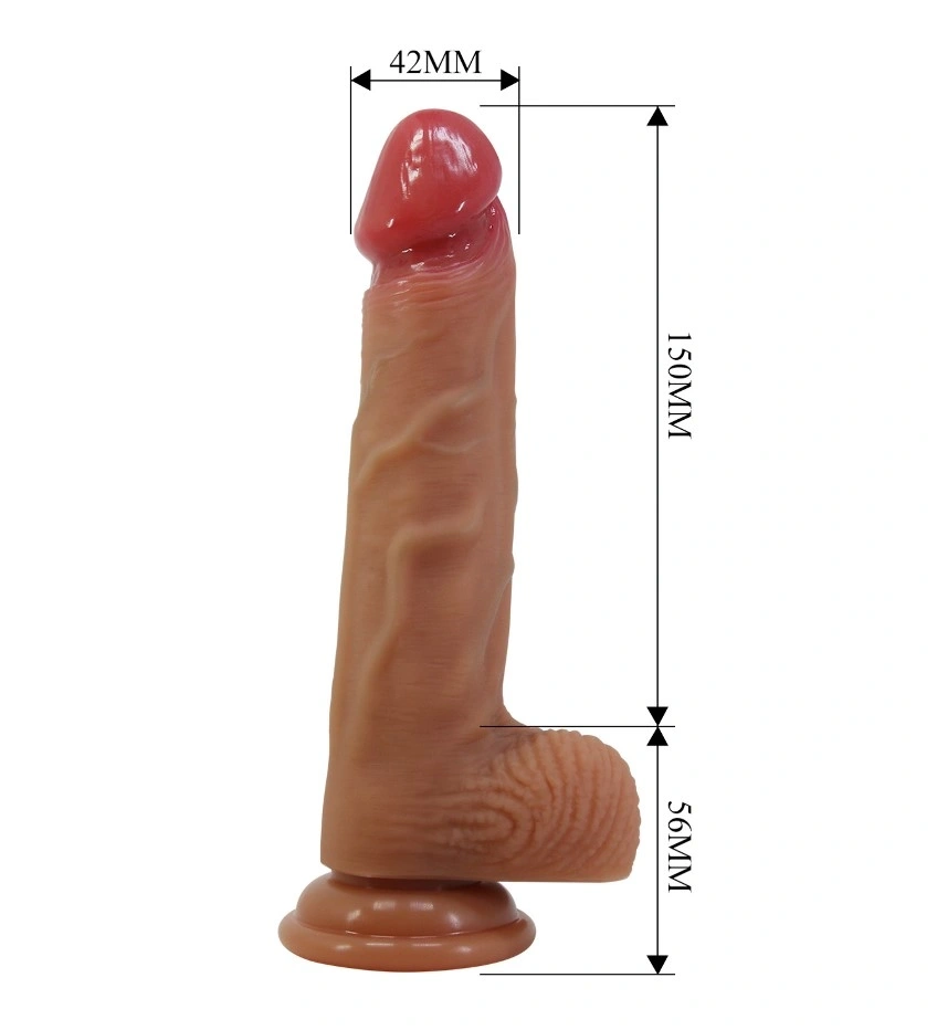 Strap-on Harness Briefs Wells, Fixare cu Ventuza, Dildo din Silicon, Natural, 20.6 cm, #6, Erotic24.ro